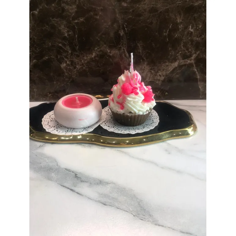 Набор свечей ручной работы аромат малины