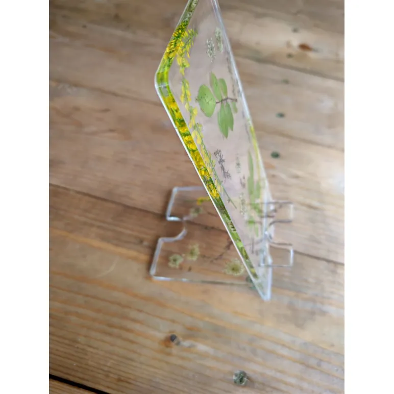 ​Держатель для телефона из эпоксидной смолы с натуральными травами