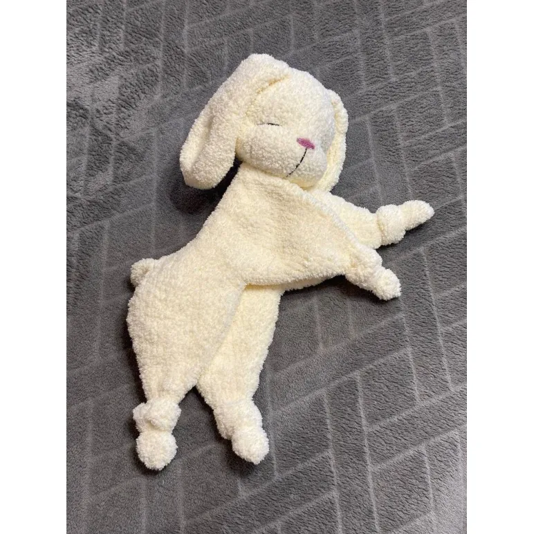 Комфортер для сна вязаный зайчик ручной работы