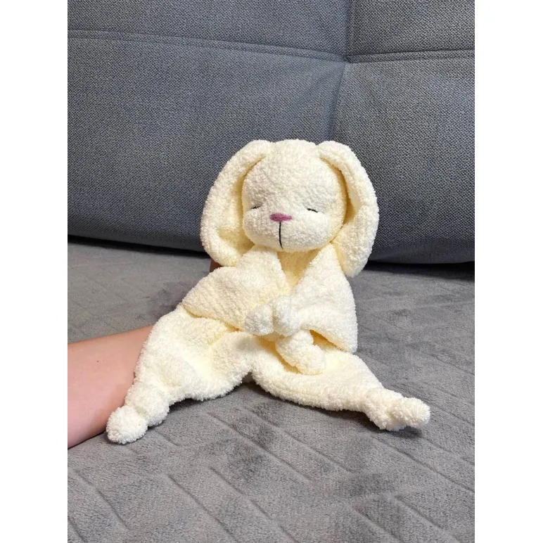 Комфортер для сна вязаный зайчик ручной работы