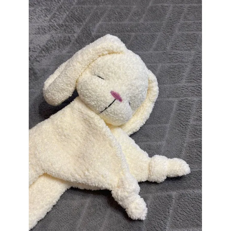 Комфортер для сна вязаный зайчик ручной работы