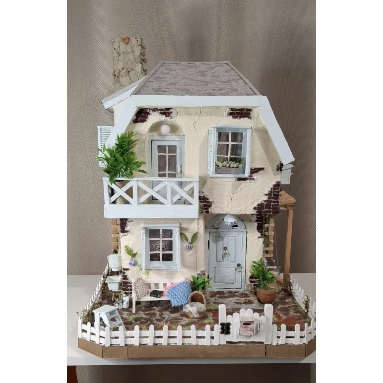 Миниатюра,домик ручной работы.Домик в стиле "Прованс"