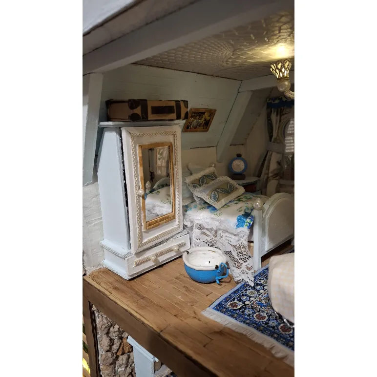 Миниатюра,домик ручной работы.Домик в стиле "Прованс"