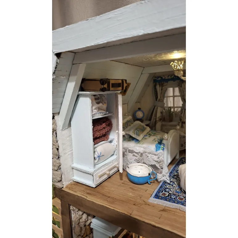 Миниатюра,домик ручной работы.Домик в стиле "Прованс"