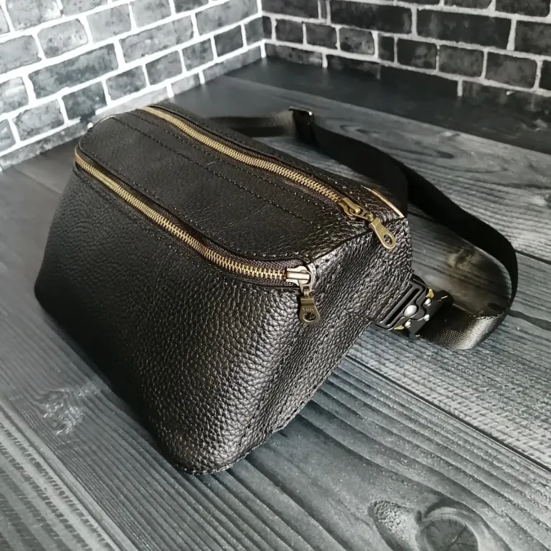 Поясная сумка ручной работы из натуральной кожи