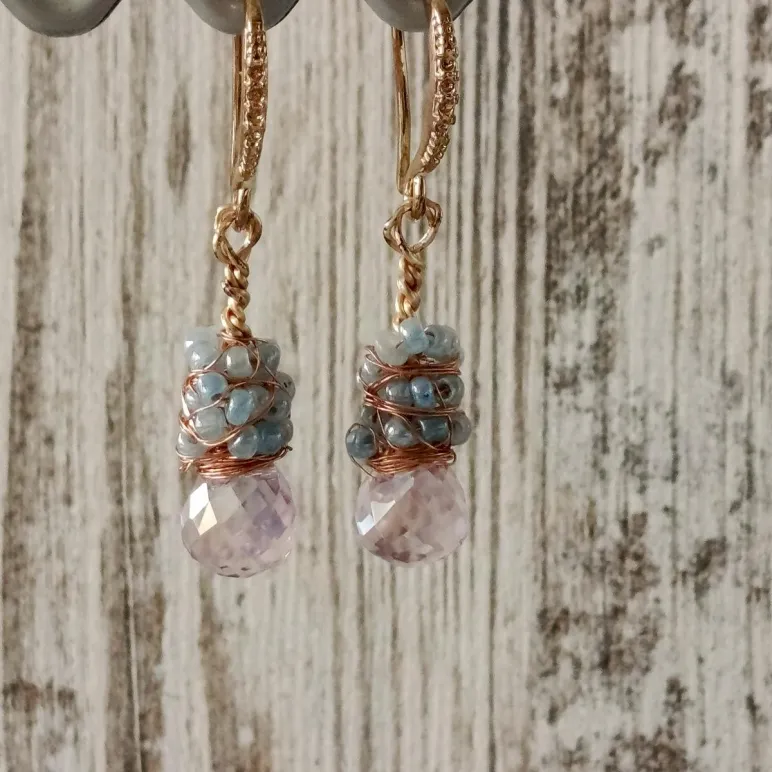 Серьги из хрустального стекла