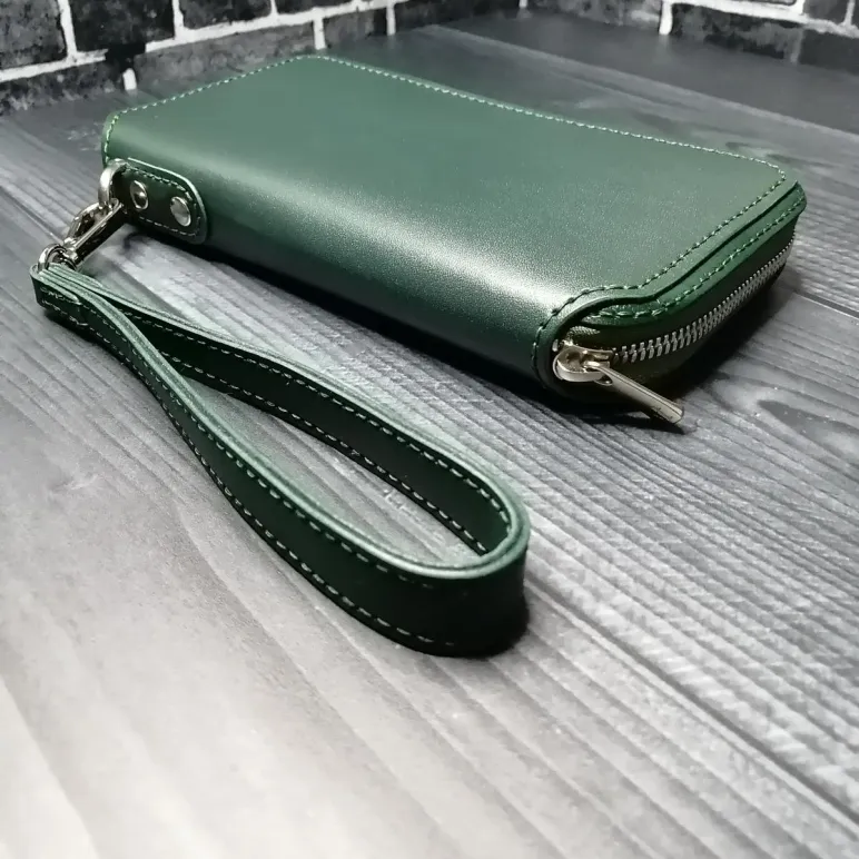 Клатч мужской ручной работы из натуральной итальянской кожи