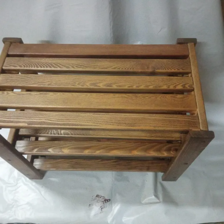 ОБУВНИЦА ДЛЯ ХРАНЕНИЯ ИЗ ЛИСТВЕННИЦЫ АНГАРСКОЙ, 600Х330Х470 Обувница для хранения из лиственницы ангарской, 600х330х470