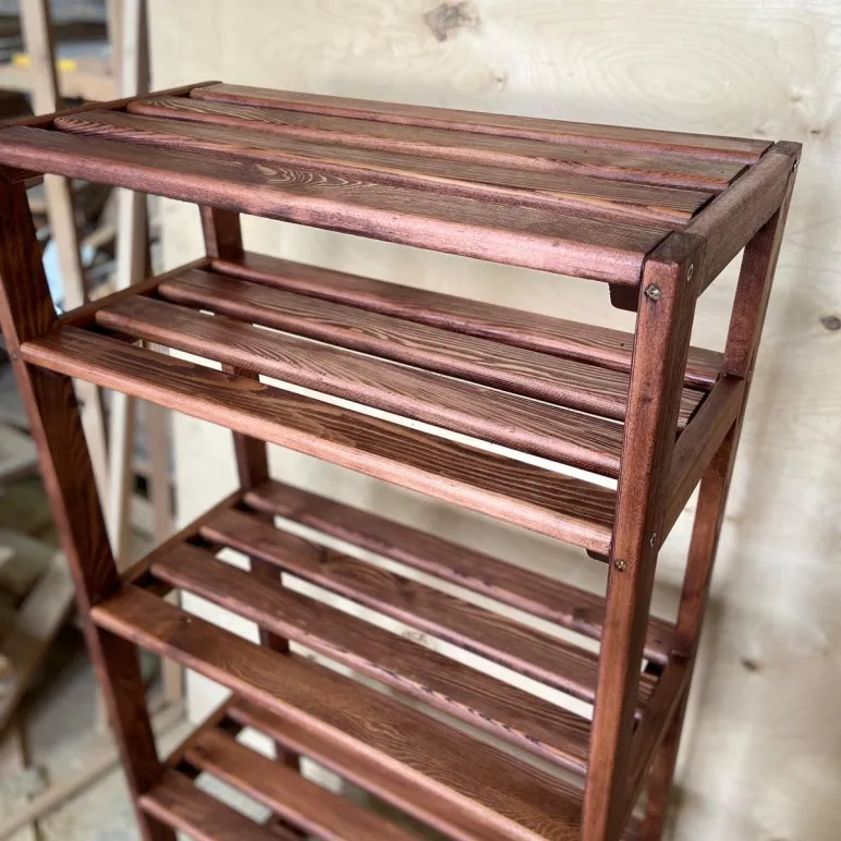 СТЕЛЛАЖ НАПОЛЬНЫЙ УСИЛЕННЫЙ ИЗ ЛИСТВЕННИЦЫ АНГАРСКОЙ", 1250Х600Х300 Стеллаж напольный усиленный из лиственницы ангарской", 1250х600х300