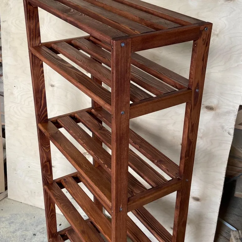 СТЕЛЛАЖ НАПОЛЬНЫЙ УСИЛЕННЫЙ ИЗ ЛИСТВЕННИЦЫ АНГАРСКОЙ", 1250Х600Х300 Стеллаж напольный усиленный из лиственницы ангарской", 1250х600х300