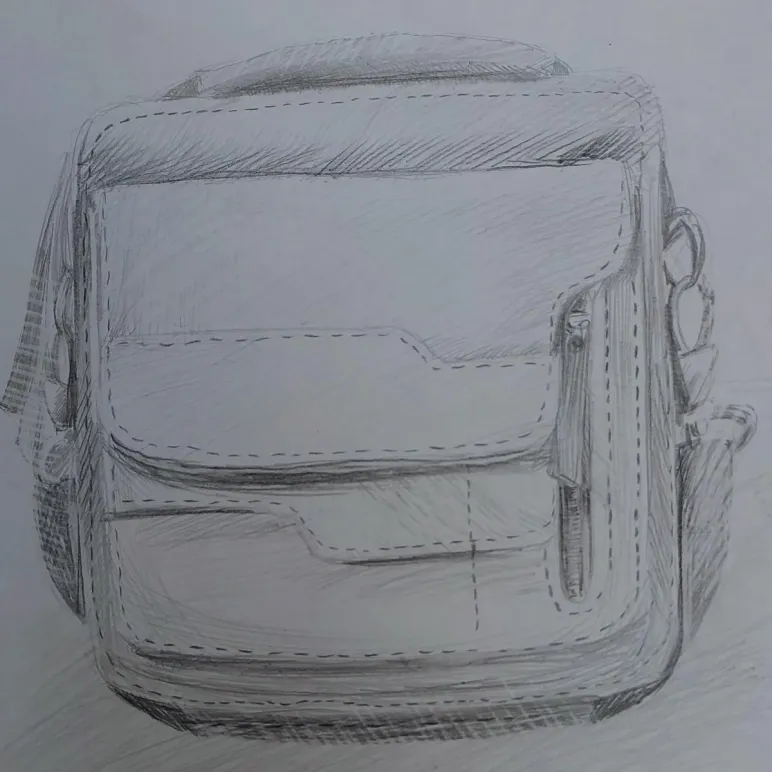 Сумка мужская мессенжер ручной работы