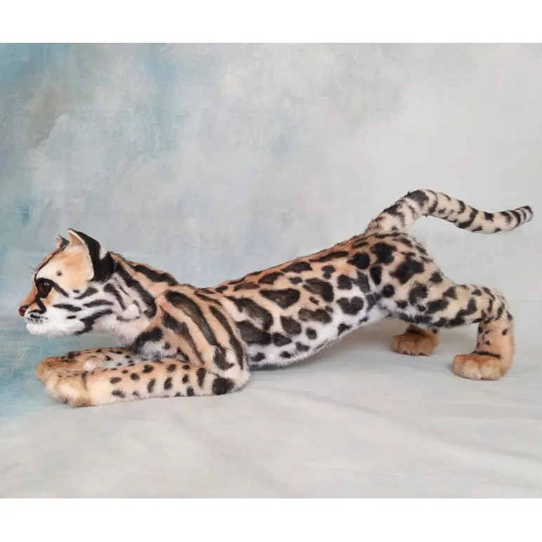 Интерьерная реалистичная игрушка ручной работы - кошка породы "Маргай"