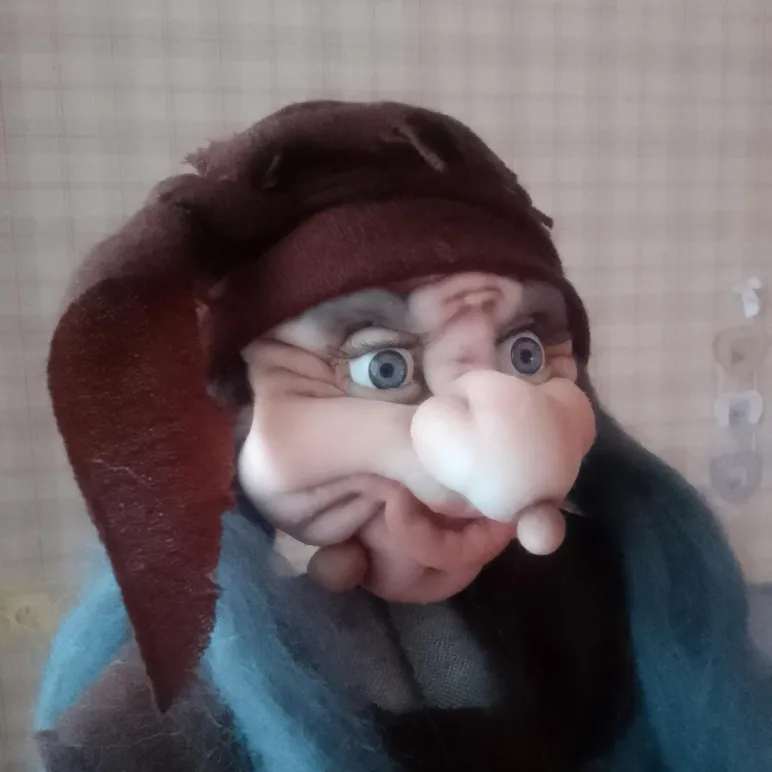 Интерьерная кукла "Баба-яга"