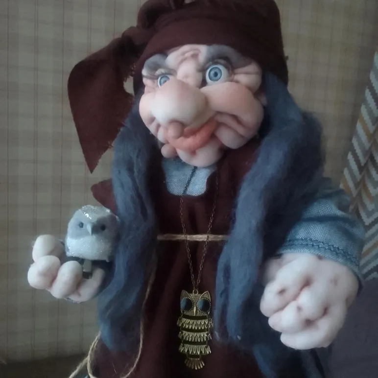 Интерьерная кукла "Баба-яга"