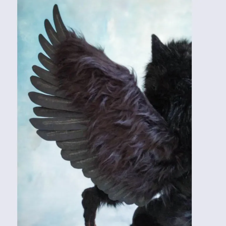 Реалистичная авторская игрушка ручной работы вервольф, волк-оборотень