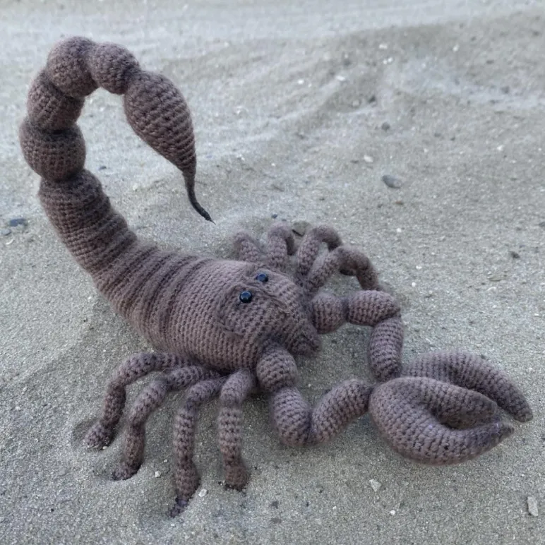 Скорпион, игрушка ручной работы