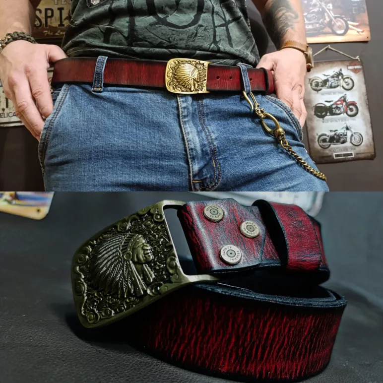 Ремень из натуральной кожи Вождь