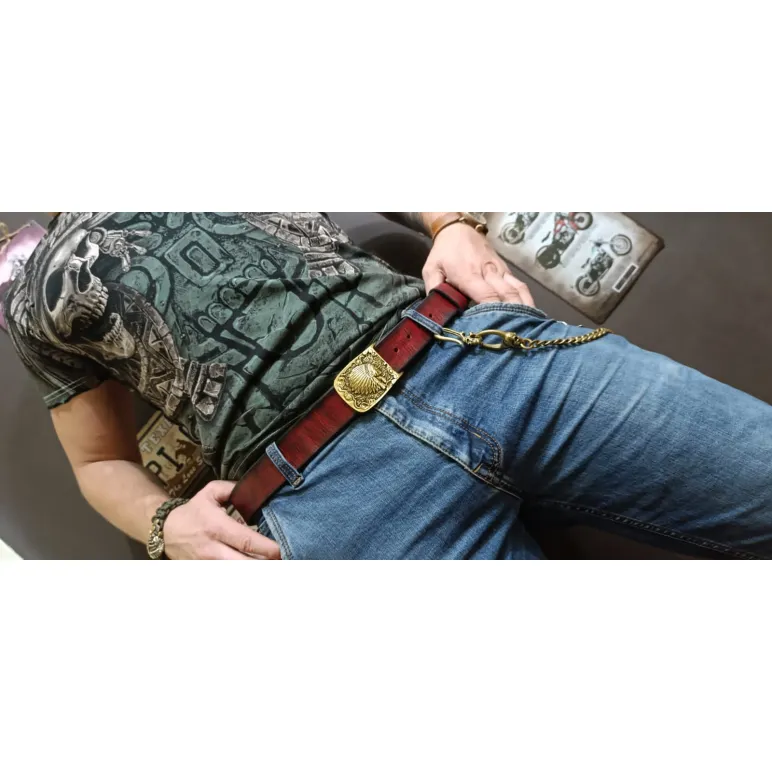 Ремень из натуральной кожи Вождь