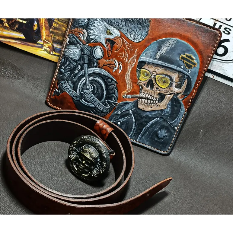 Лонгер из натуральной кожи