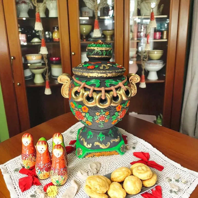 Шкатулка-свеча "Самовар"