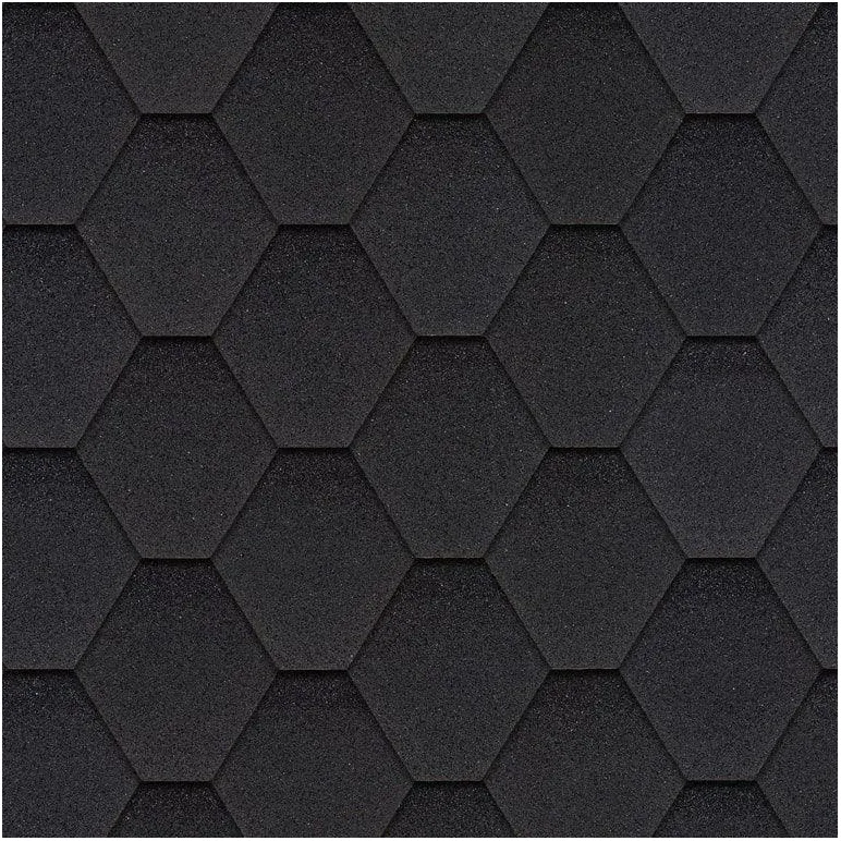 Мягкая кровля (гибкая черепица) SHINGLAS Оптима Соната черная