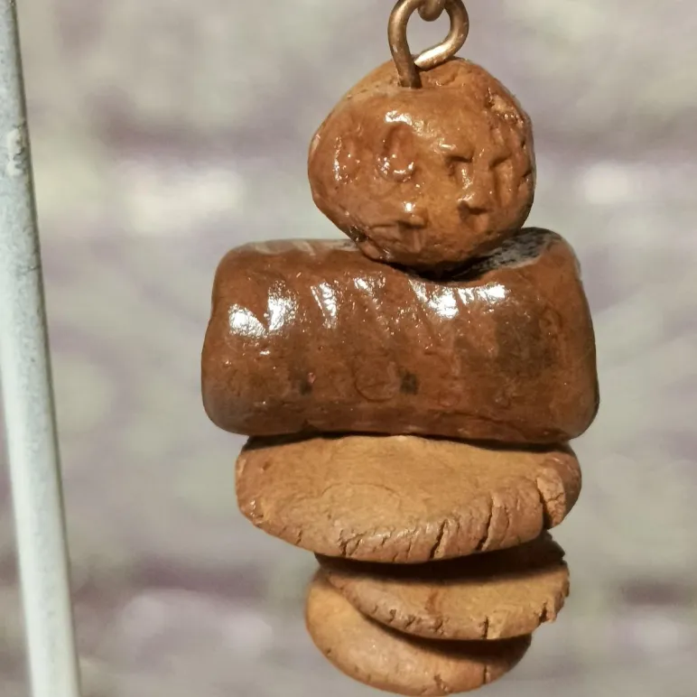 СЕРЬГИ БОХО С РУДРАКШЕЙ Серьги бохо с рудракшей