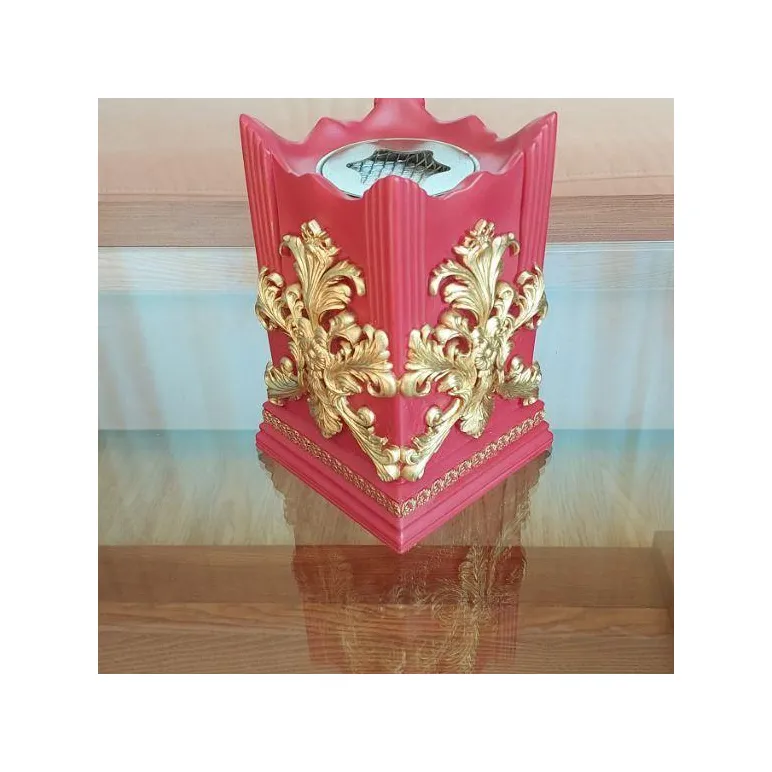 Биокамин "Барокко" интерьерный, настольный, ручная работа, красный