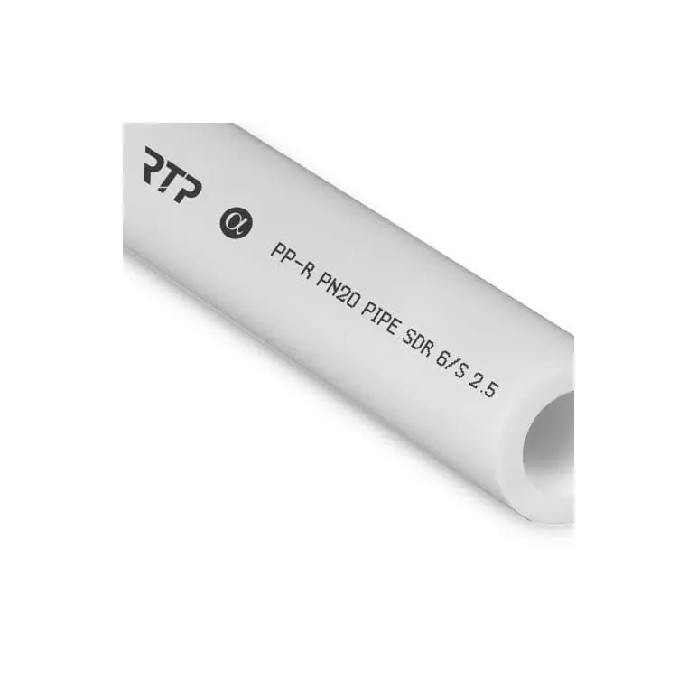 Труба полипропиленовая PPR 20х3,4 PN20 белая 2м SDR6 РТП