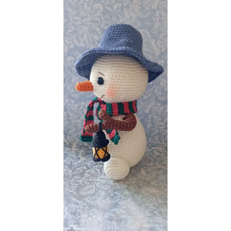 Игрушка Амигуруми — Снеговик