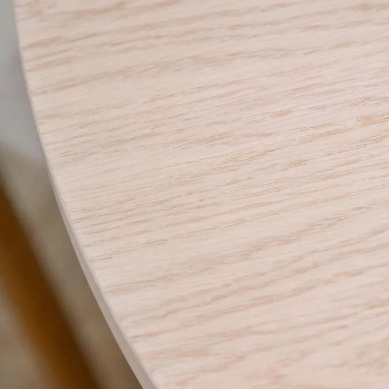 Круглый, раздвижной стол. Дубовый шпон, массив ясеня