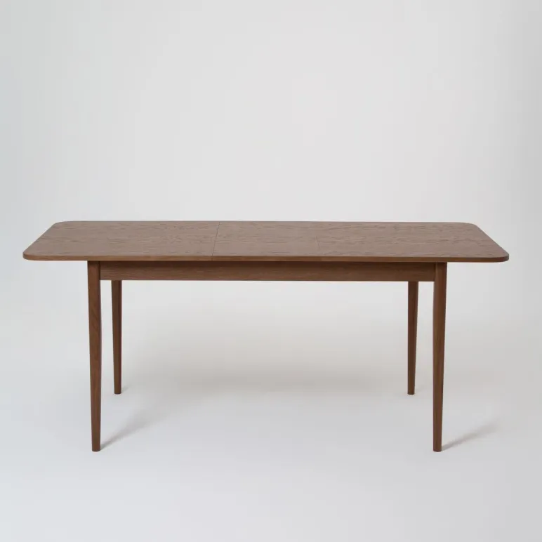 Прямоугольный, раздвижной стол. Дубовый шпон, массив ясеня