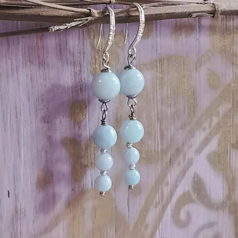 СЕРЬГИ ИЗ АКВАМАРИНА Серьги из аквамарина
