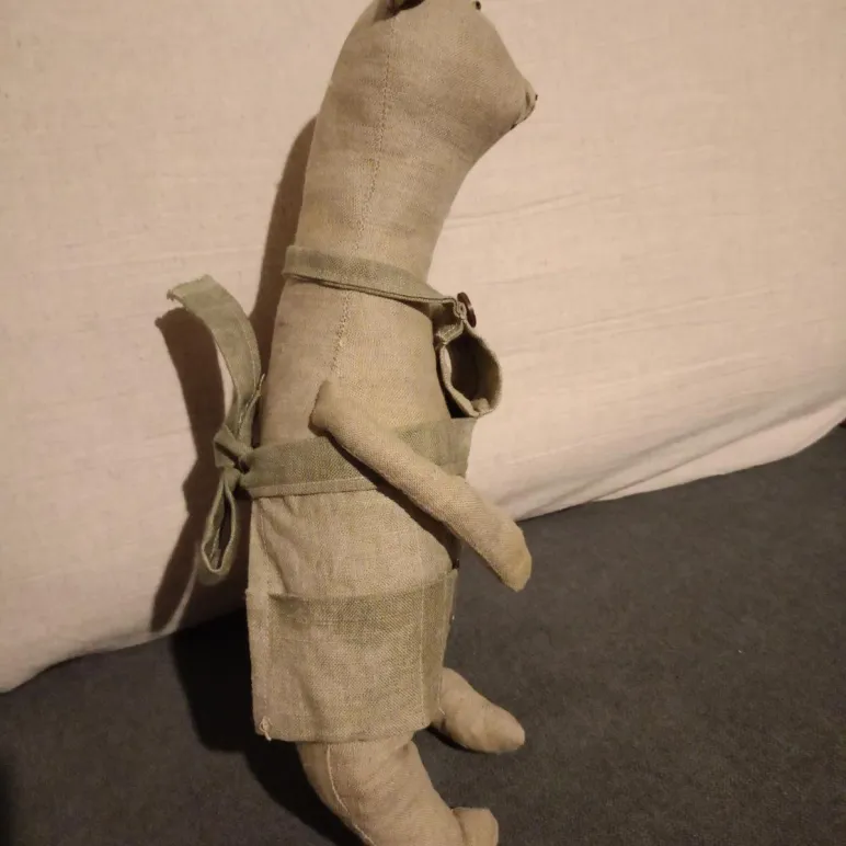 Льняная игрушка, мишка- помощник