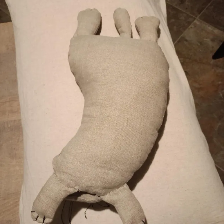 Льняная игрушка, котик