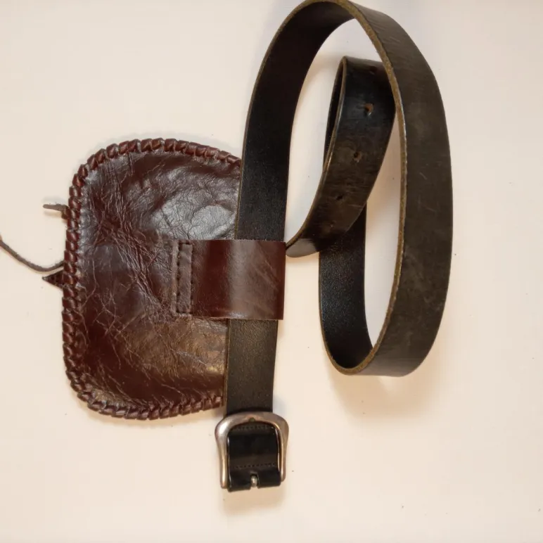 Сумка реконструкция, натуральная кожа, ручная работа