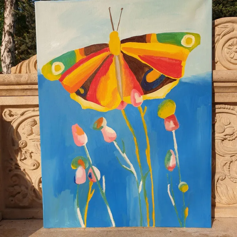 КАРТИНА МАСЛОМ БАБОЧКА Картина маслом Бабочка