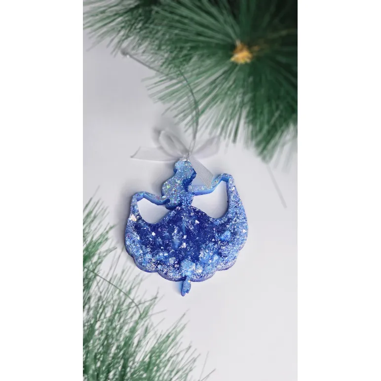 Набор игрушек из эпоксидной смолы «Ледяная сказка»