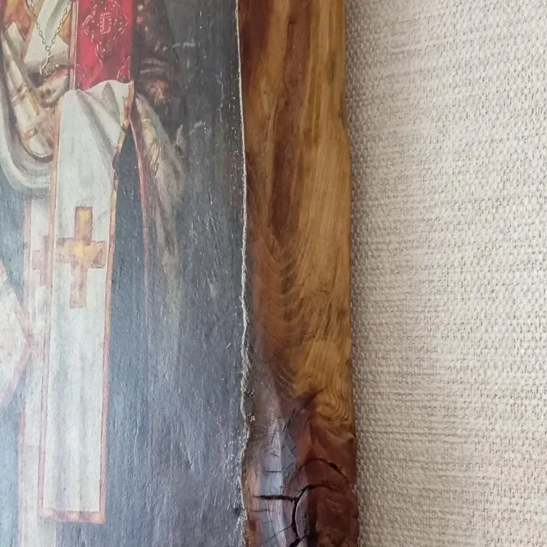 Икона образ Николай Чудотворец на дереве