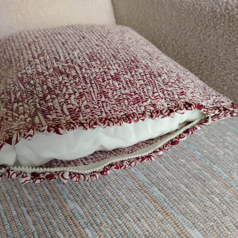 ДЕКОРАТИВНАЯ ПОДУШКА 35Х35 СМ, ДВУХСТОРОННЯЯ. РУЧНОЕ ТКАЧЕСТВО. Декоративная подушка 35х35 см, двухсторонняя. Ручное ткачество.