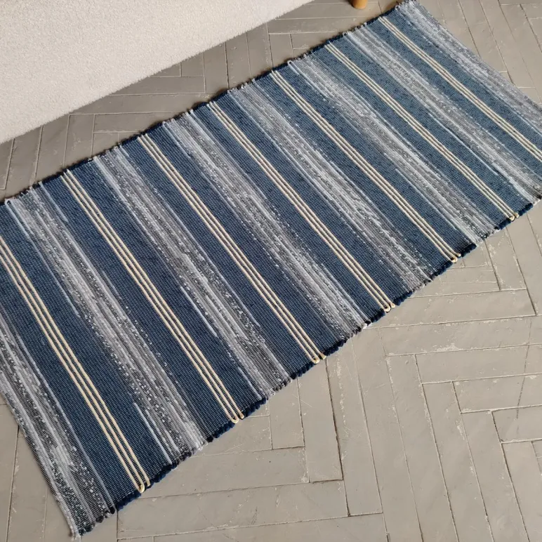 КОВРИК НА ПОЛ 70Х145 ДОМОТКАНЫЙ. ХЛОПОК. Коврик на пол 70х145 домотканый. Хлопок.