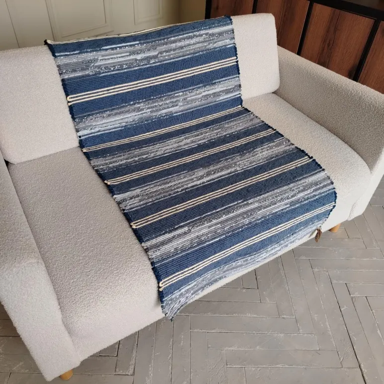 КОВРИК НА ПОЛ 70Х145 ДОМОТКАНЫЙ. ХЛОПОК. Коврик на пол 70х145 домотканый. Хлопок.