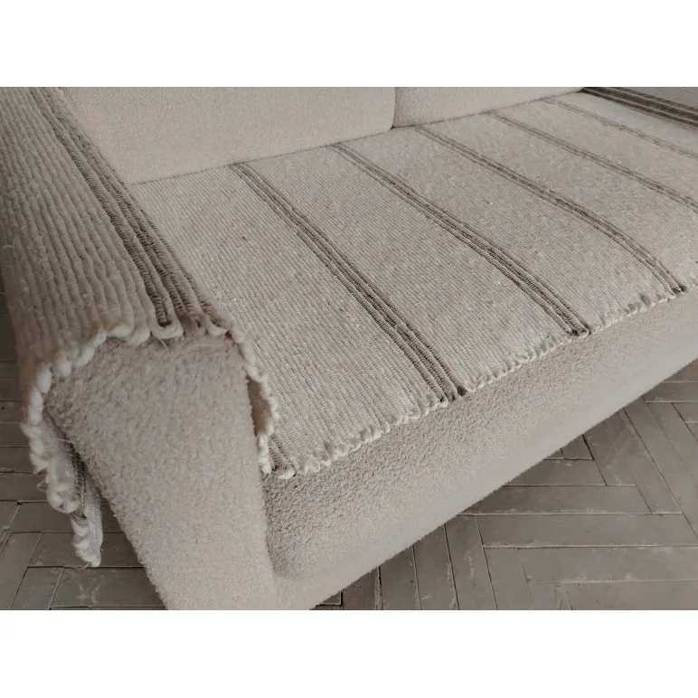 ЛЬНЯНАЯ ДОМОТКАНАЯ НАКИДКА НА ДИВАН 70Х210 СМ Льняная домотканая накидка на диван 70х210 см