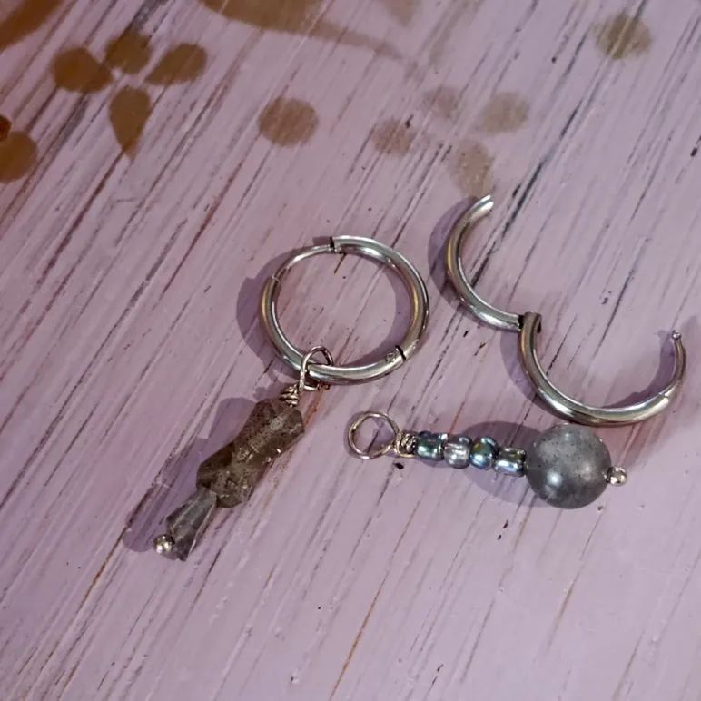 СЕРЬГИ КОНГО С ЛАБРАДОРОМ Серьги конго с лабрадором