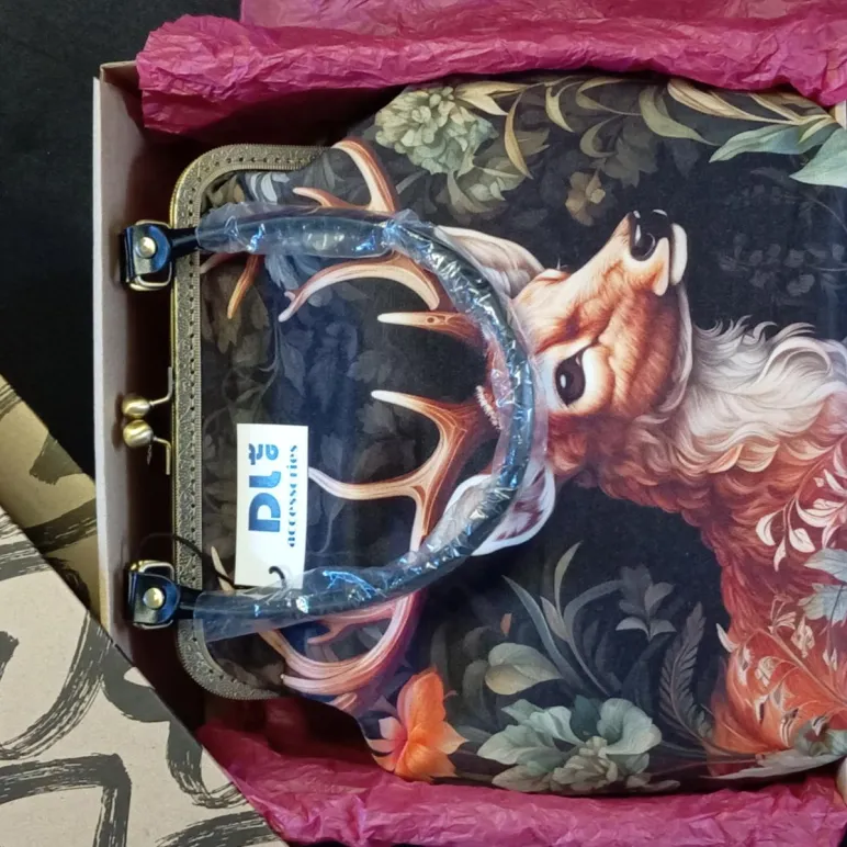 Яркая сумка для осени ручная работа "Мой олень"