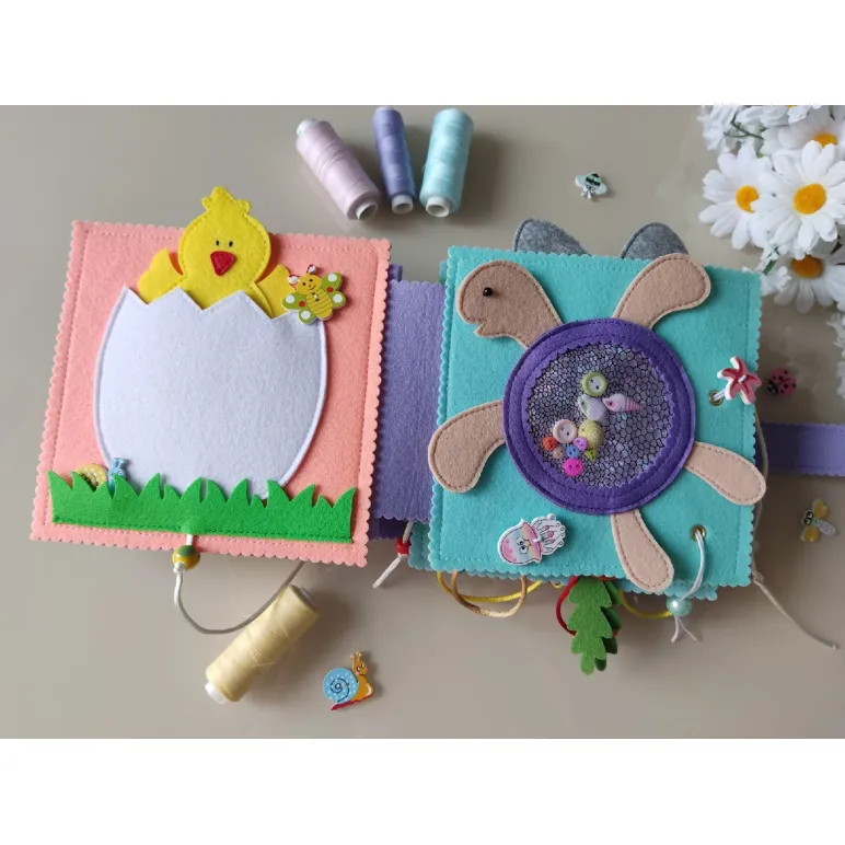 Книга из фетра "Жирафик"