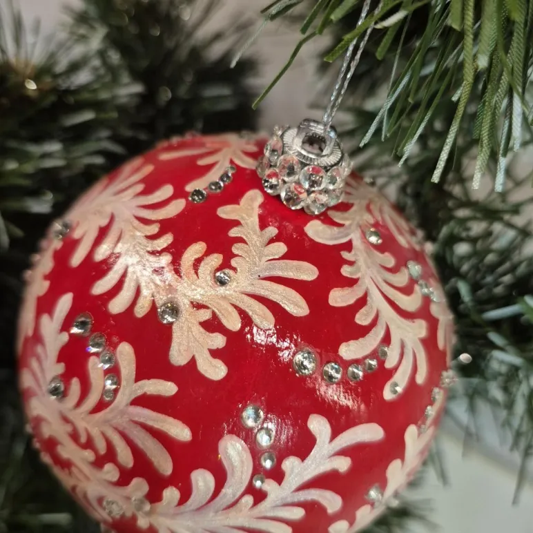 Игрушка на елку шар новогодний