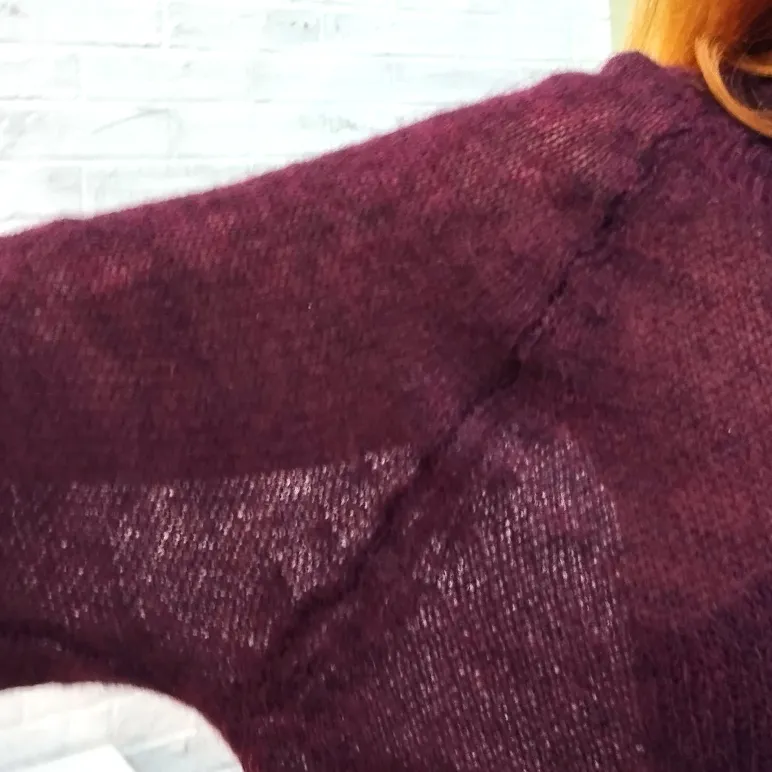 Паутинка из альпаки "Сочная ежевика"