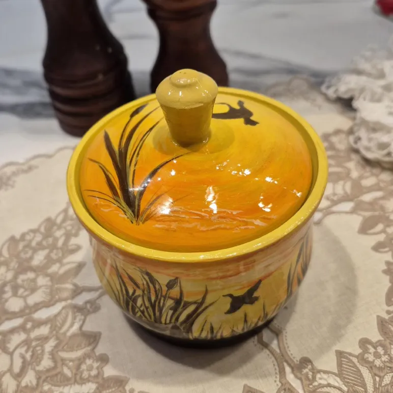 Сахарница/Солонка из дерева, деревянная "Плавни-2"