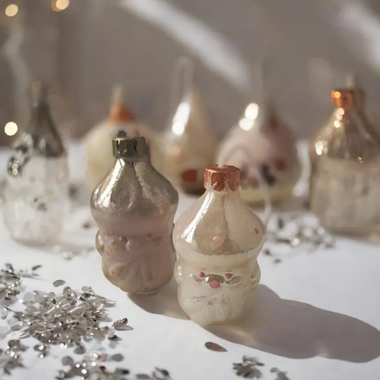 Свеча новогодняя игрушка Дед мороз мини ручной работы