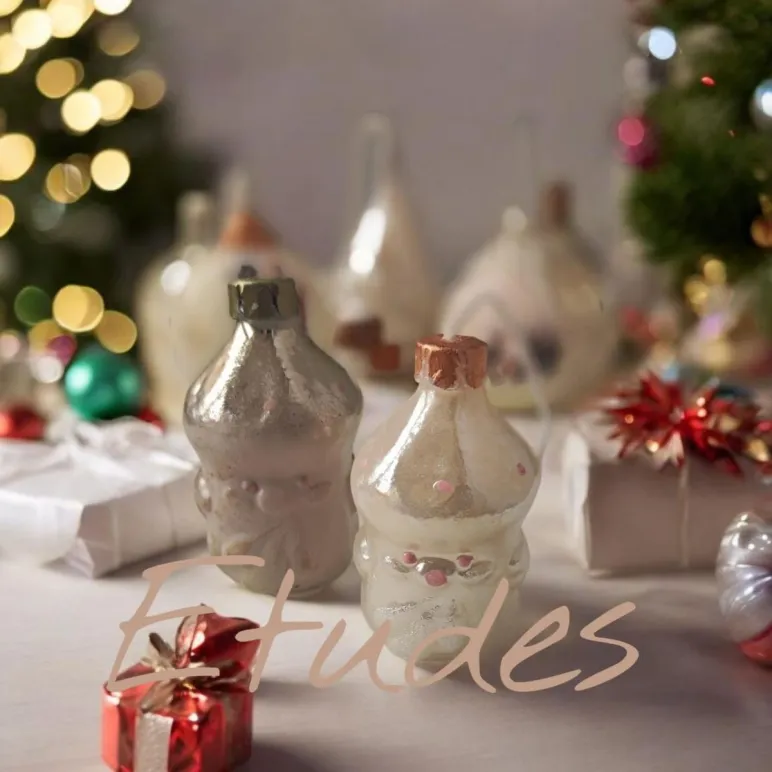 Свеча новогодняя игрушка Дед мороз мини ручной работы